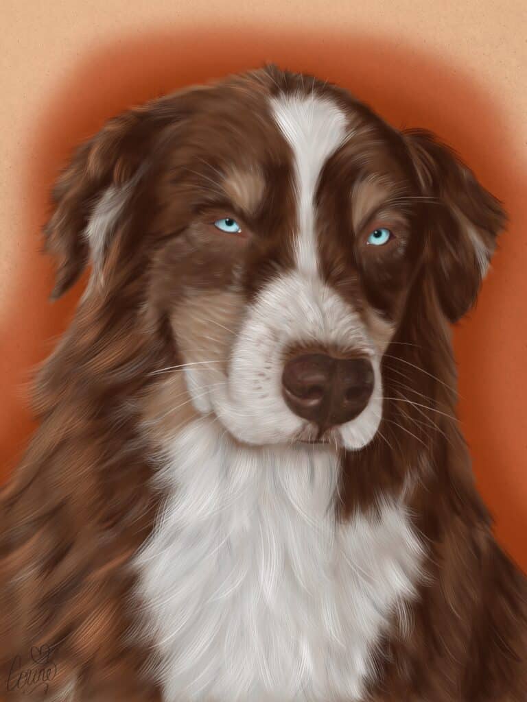 Digital pet aura painting spiritual art